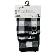 Wholesale - *AS IS*1 Pair Black Plaid Socks (No UPC) C/P 36